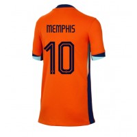 Fotballdrakt Dame Nederland Memphis Depay #10 Hjemmedrakt EM 2024 Kortermet